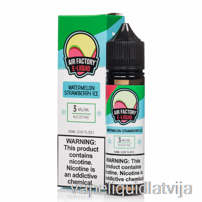 Arbūzu Zemeņu Ledus - Gaisa Fabrika - 60ml 3mg Vape šķidrums